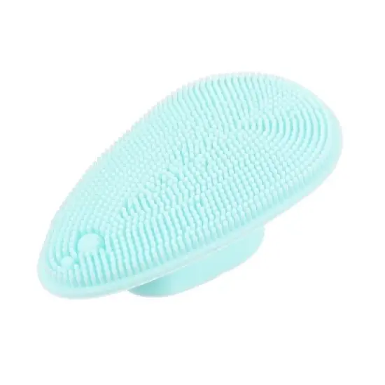 Unique Bargains Silicone Soft Face Scrub Cleansing Brush 3.15"x1.85"x1.14" 1 Pc image {7}