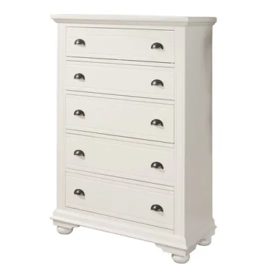 5pc Full Addison Panel Bedroom Set Dove White - Picket House Furnishings image {5}