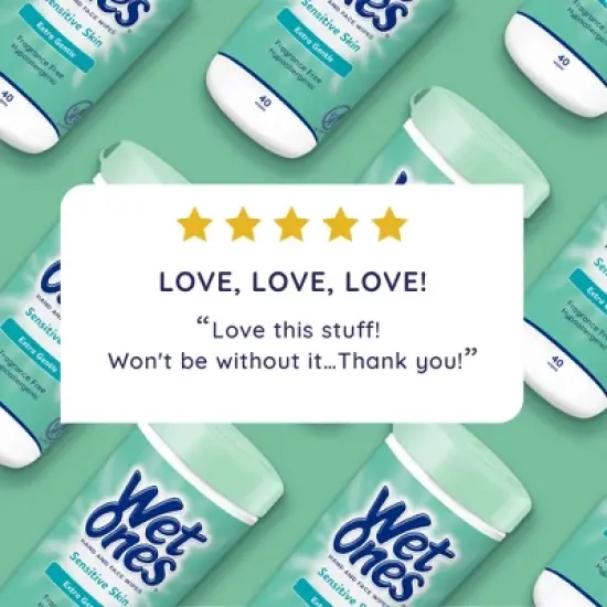 Wet Ones Sensitive Skin Hand Wipes Canister - Unscented - 40ct image {5}