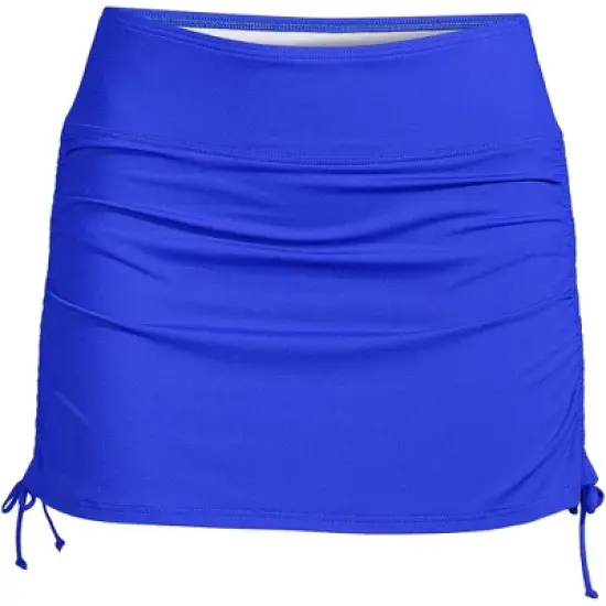 Lands' End Women's Plus Size Chlorine Resistant Tummy Control Adjustable Swim Skirt Swim Bottoms image {6}