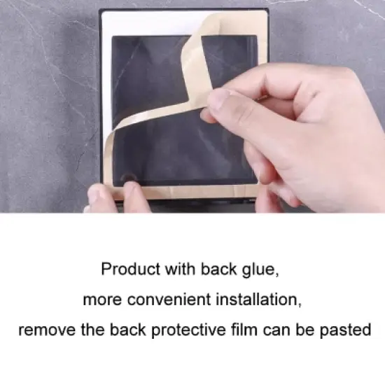 Self-Adhesive Switch Socket Safety Cover Waterproof Protector Box (Type 86, White) image {2}