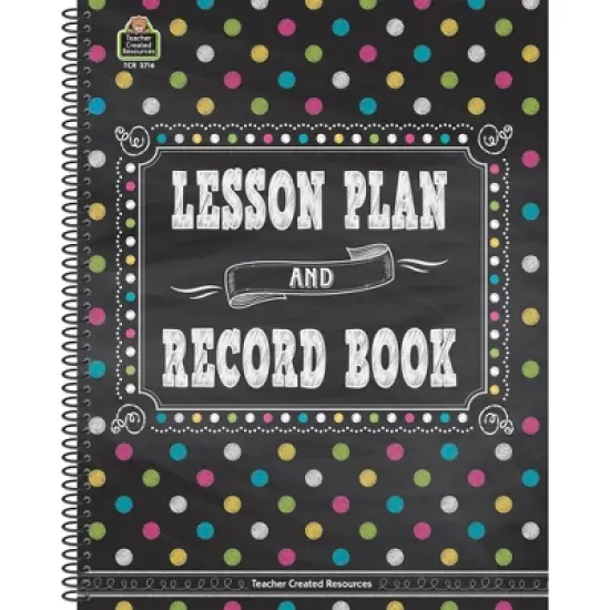Teacher Created Resources&reg; Chalkboard Brights Lesson Plan and Record Book image {1}