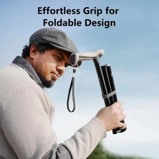 Attop Walking Cane, Folding, Adjustable, Lightweight, Walking Canes for Men & Women, Soft Ergonomic Handle, Walking Sticks for Seniors & Adults image {5}