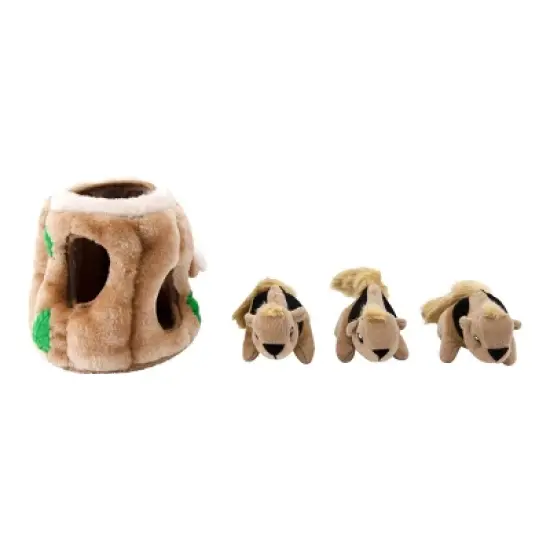 Outward Hound Hide-A-Squirrel Puzzle Plush Dog Toy image {3}
