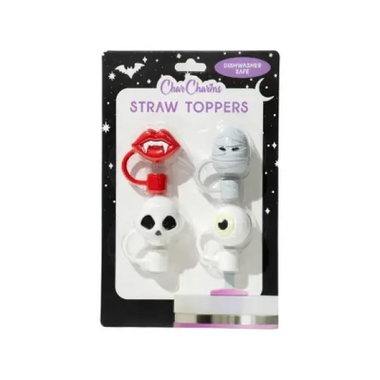 CharCharms 4pk Straw Toppers image {6}