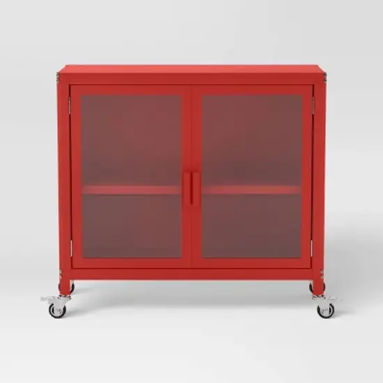 2 Door Metal Rolling Locker Storage Cabinet - Room Essentials&trade; image {3}