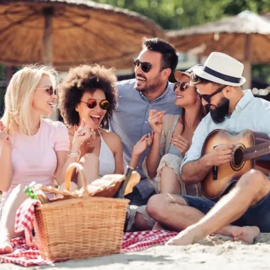 Nature Spring Collapsible Utility Wagon for Camping, Gardening, Landscaping, and Shopping - 34.5" x 20", Blue image {5}