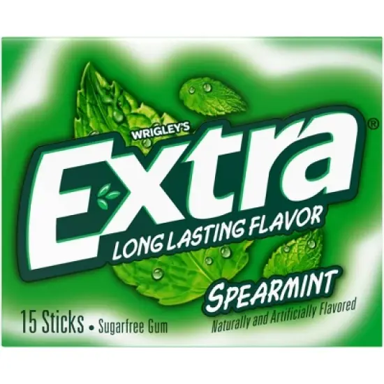 Extra Spearmint Sugar-Free Chewing Gum - 15ct image {3}