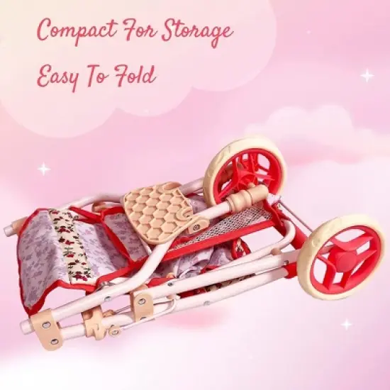 The New York Doll Collection Baby Doll Stroller - Jogging Toy Stroller image {3}