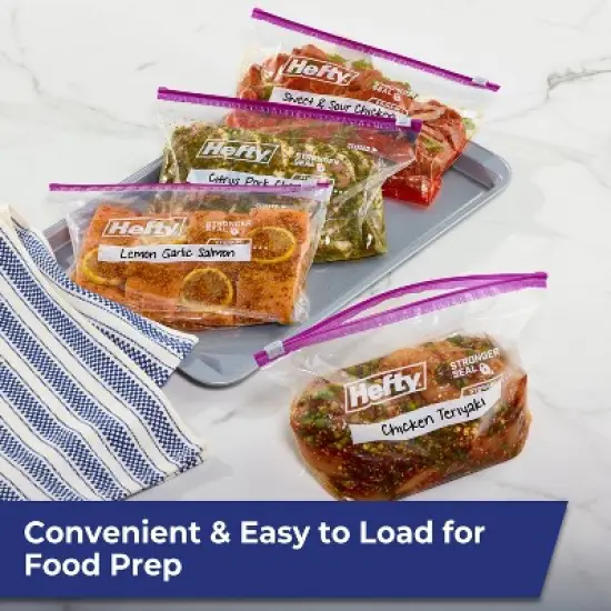 Hefty Half Gallon Storage Slider Bags - 32ct image {2}