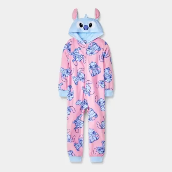 Girls' Lilo & Stitch Union Suit - Pink image {4}