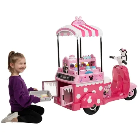 Huffy Disney Minnie Mouse Bakery Cart Battery Ride-On - 6V - Age 3+ - Pink image {14}