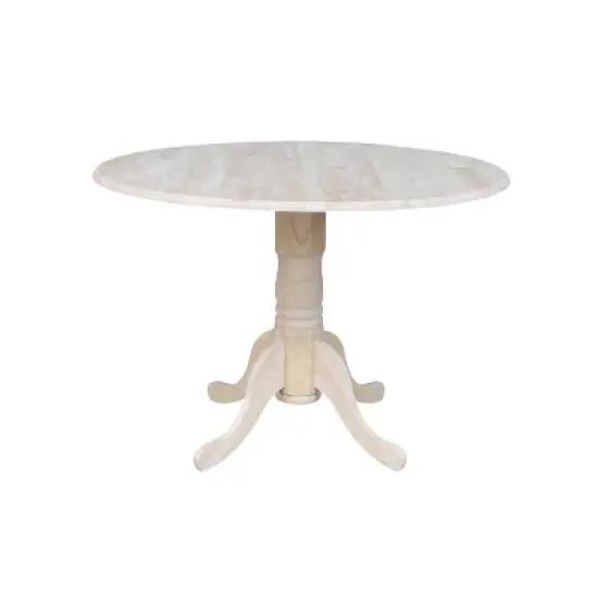 42" Mason Round Dual Drop Leaf Dining Table - International Concepts image {24}