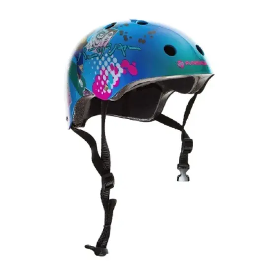 Punisher Skateboards Anime Multi-Sport Skateboard Helmet 11-vent Size Medium, Blue image {3}