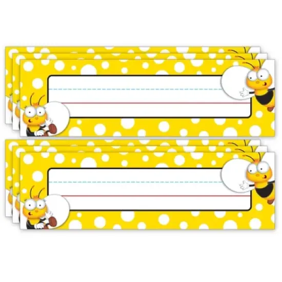 Carson Dellosa Education Buzz-Worthy Bees Name Plates, Grades PK-5, 36 Per Pack, 6 Packs image {3}