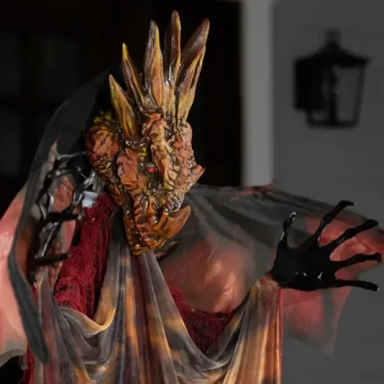 Northlight Lighted and Animated Standing Dragon Man with Sound Halloween Figure - 5.75' image {2}