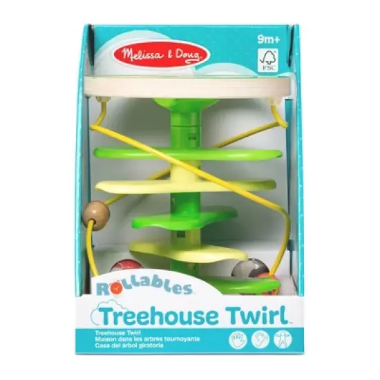 Melissa & Doug Rollables Treehouse Twirl Infant and Toddler Toy (3pc) image {2}