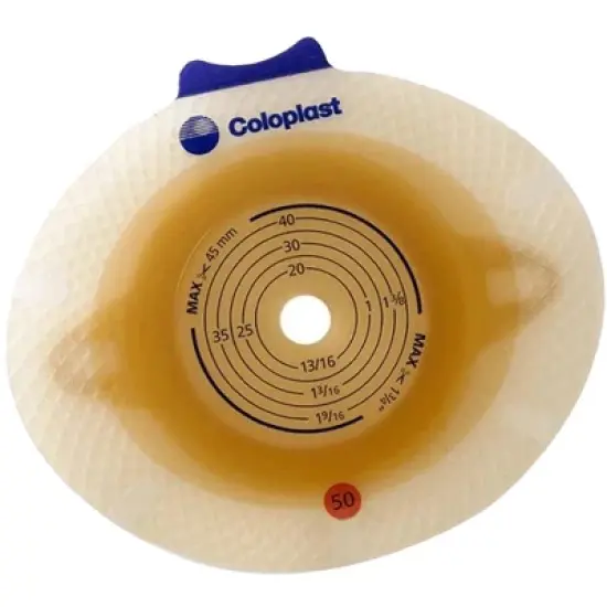 SenSura Click Ostomy Barrier with Adhesive - Trim To Fit, Standard Wear, 5 mm Flange, 5 Count image {1}