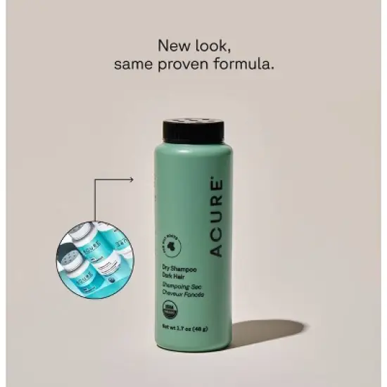 Acure Brunette to Dark Hair Dry Shampoo - 1.7oz image {2}