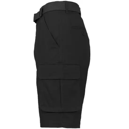 BLU ROCK Men's 3-Pack Cotton Flex Stretch Cargo Shorts With Belt image {3}