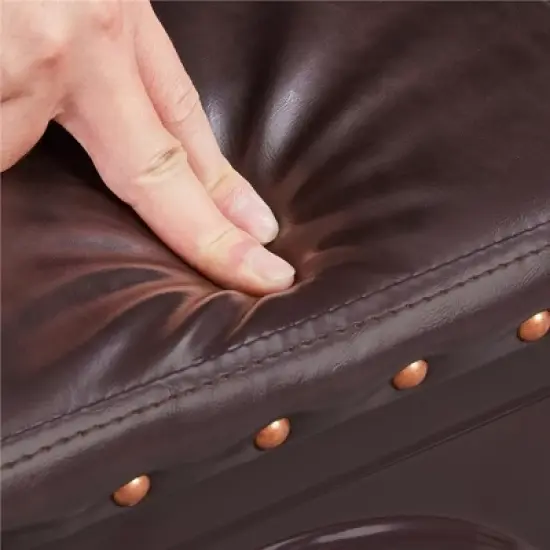 Yaheetech Pack of 4 Stackable Industrial Style Vintage Riveted Metal Dining Chairs, for Indoor Outdoor Bistro Cafe image {5}