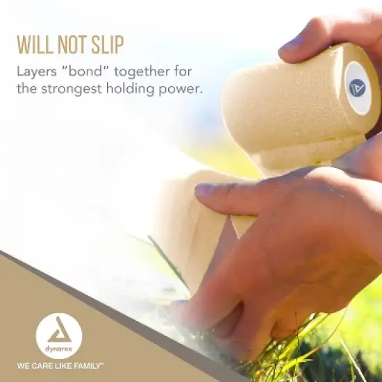 Dynarex Sensi Wrap Self-Adherent Bandage Tan 3" x 5yd image {4}
