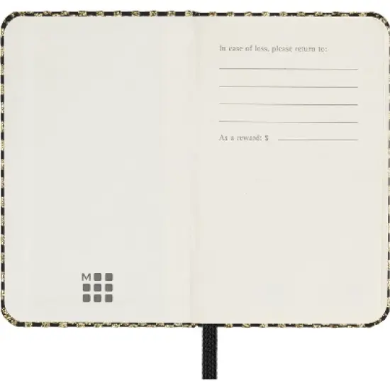 Moleskine Le Holiday Shine Gold XS Plain Hard Box: Journal, Bullet Notebook, 2.5x4", 176 Pages, Hard Cover image {1}