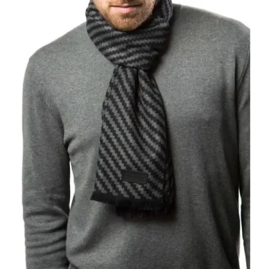 Mio Marino | Men's Cashmere Feel, 100% Cotton Fashion Winter Scarf image {8}