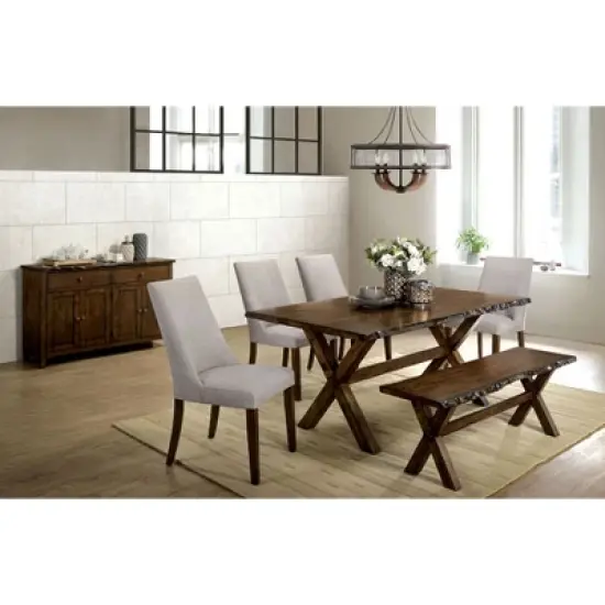 Kelley Rectangular Wood Dining Table Walnut - HOMES: Inside + Out image {4}