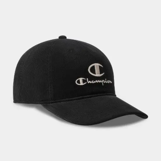 Champion Adult Hobby Corduroy Baseball Hat - Black image {2}