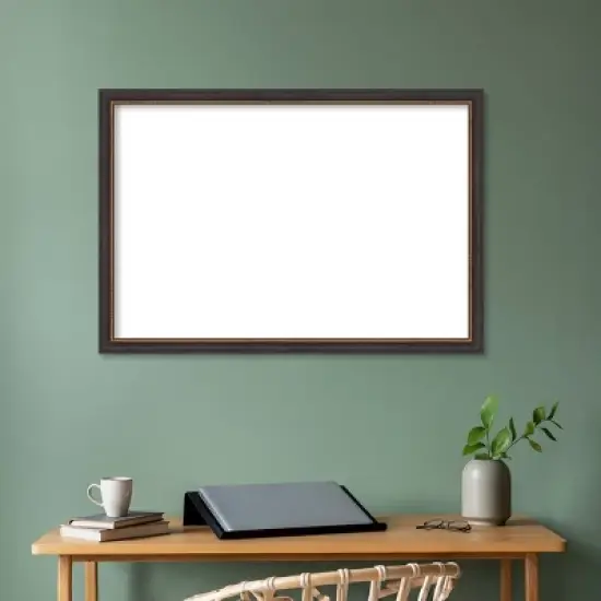 Amanti Art 27"x39" Ashton Black Framed Magnetic Dry Erase Board image {6}