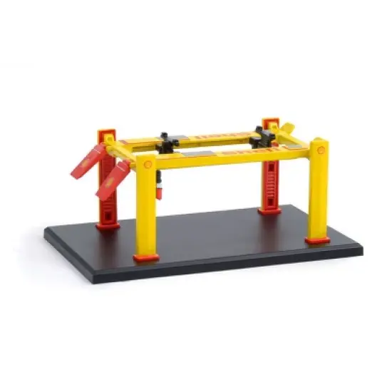 Greenlight 1/64 Shell Oil Die-cast Four-Post Lift, Four-Post Lifts Series 1, 16100-C image {1}