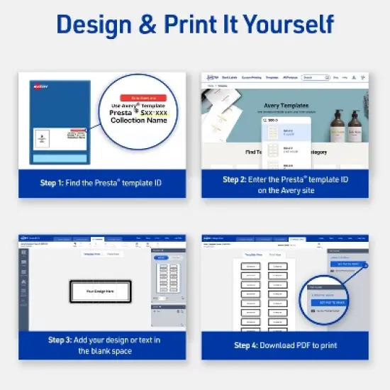 Avery&reg; Labels, 1" x 2-5/8", Double Black Border, Matte White, 160ct image {3}