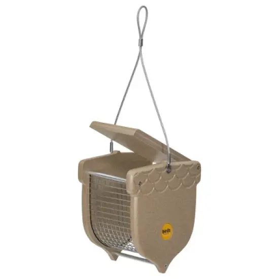 Birds Choice Acorn Shaped Peanut Feeder - Taupe: Weather-Resistant, PET Material, No Assembly Required image {3}