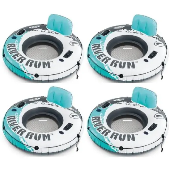 Intex Aqua River Run 1 Inflatable Floating Lake Tube 53" Diameter 4-Pack image {1}