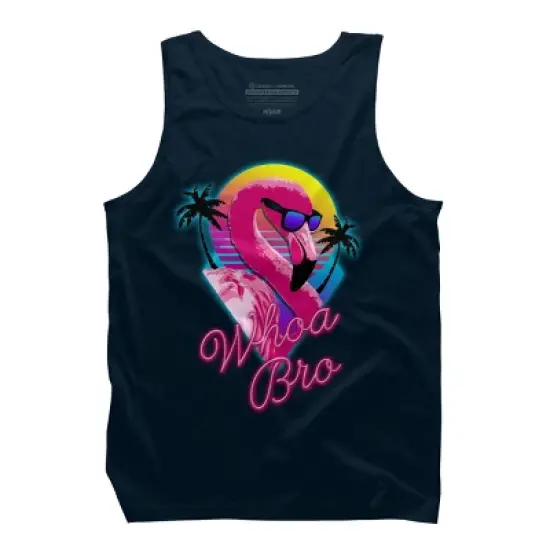 Men's Design By Humans Whoa Bro By tararisingnc Tank Top image {6}