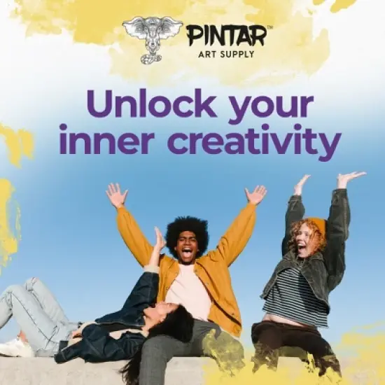 Pintar Acrylic Glitter Paint Pens - 0.7mm Ultra Fine Tips, 14 Vibrant, Glossy, Water-based Acrylic Paint Pens, Draw On Rocks, Glass, Ceramic, Plastic image {8}