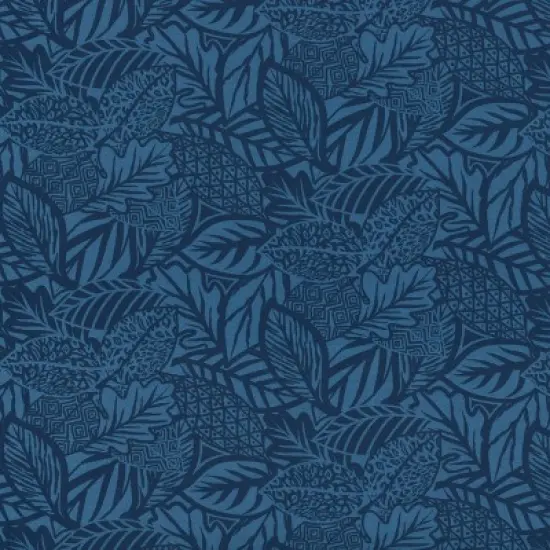 Outdoor/Indoor Wicker Loveseat Cushion Blue - Pillow Perfect image {3}