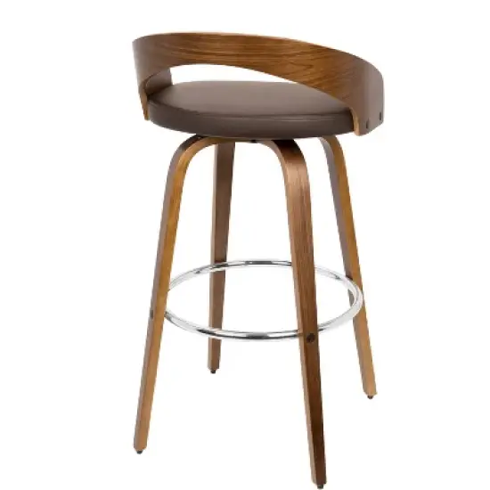 Set of 2 Grotto Upholstered Barstools - Lumisource image {4}