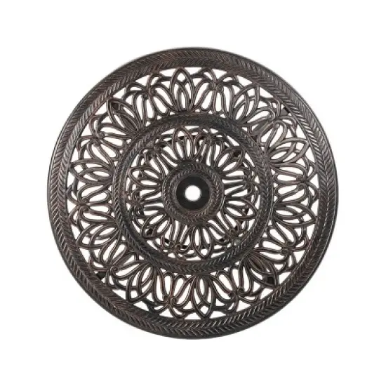 Coolbibila-Round Cast Aluminum Dining Table, Dining Table Outdoor, Dining Table Modern image {6}