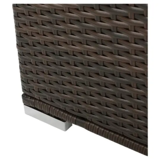 Santa Rosa Wicker Storage Box - Multibrown - Christopher Knight Home image {2}