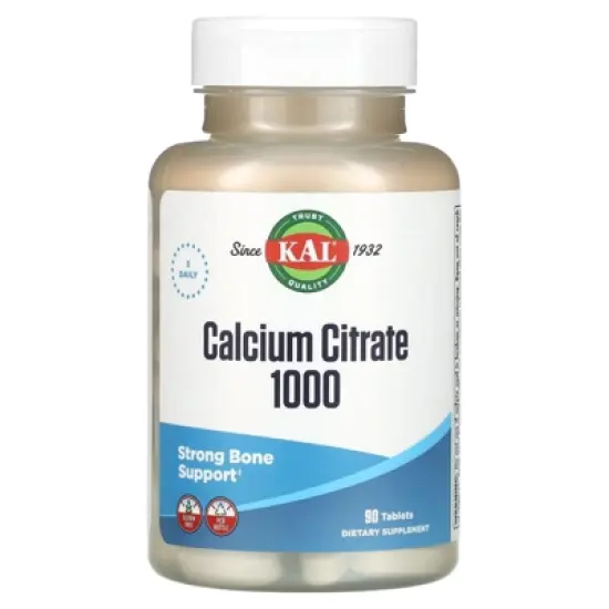 KAL Calcium Citrate 1000, 90 Tablets (333 mg per Tablet) image {4}