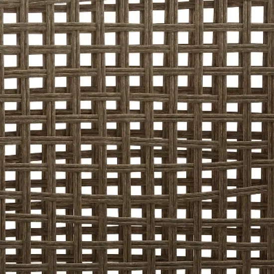 Southwick 5pc Outdoor Wicker Conversation Set with 4 Arm Chairs & Dante Fire Table - Cream/Light Brown - Crosley image {4}