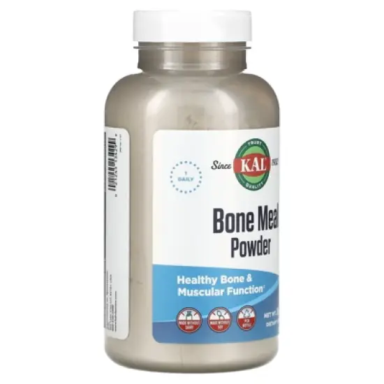 KAL Bone Meal Powder | Sterilized & Edible Supplement Rich in Calcium, Phosphorus, Magnesium | For Bones, Teeth, Nerves, Muscular Function | 16 oz image {3}