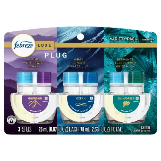 Febreze Plug Triple Air Freshener Refills - Mixed Elemental - 2.63 fl oz/3ct image {11}