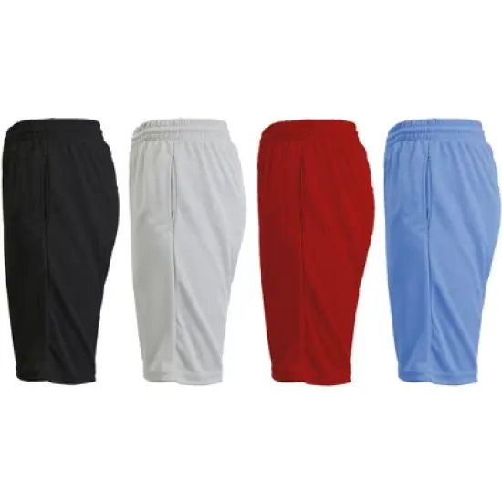 JumpStart Men's 4-Pack Moisture Wicking Performance Active Mesh Shorts image {9}