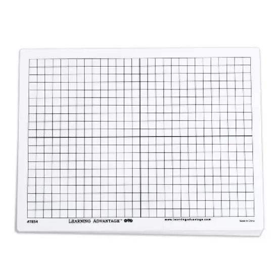 Learning Advantage&reg; X-Y Axis Dry Erase Grid Boards - Set of 10 image {2}