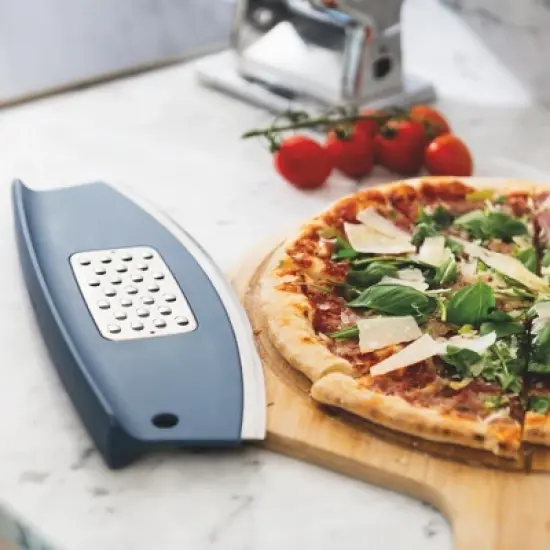 BergHOFF Leo 11.75" Pizza Slicer & Grater, Blue image {2}