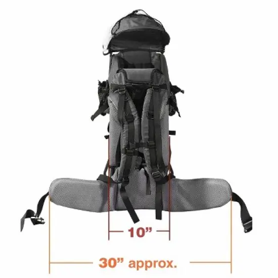 ClevrPlus CC Hiking Child Carrier Baby Backpack Camping for Toddler Kid, Grey image {4}