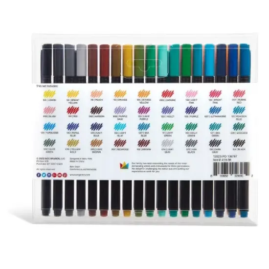 KINGART PRO Fine Line Pens 36 Colors image {6}